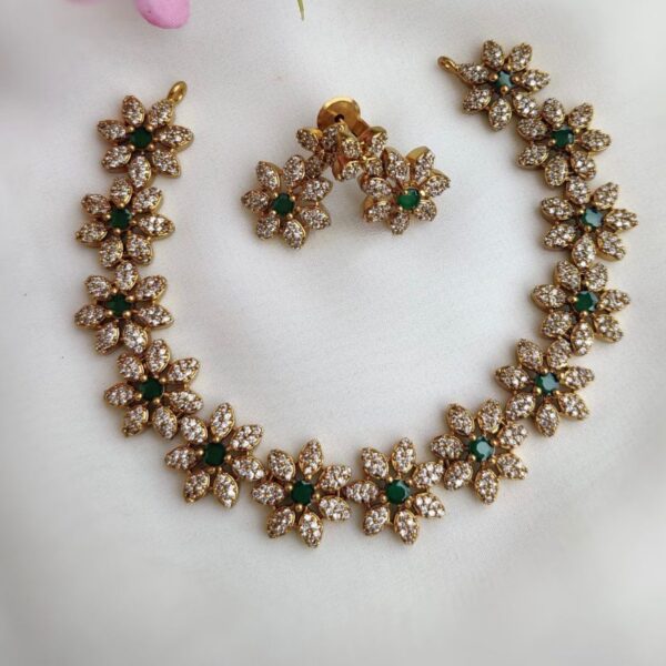 Floral Diamond Necklace