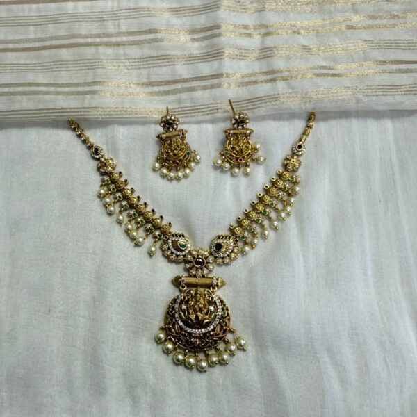 Lakshmi temple necklace
