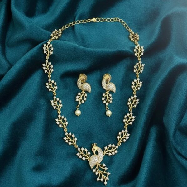 Peacock Diamond Necklace